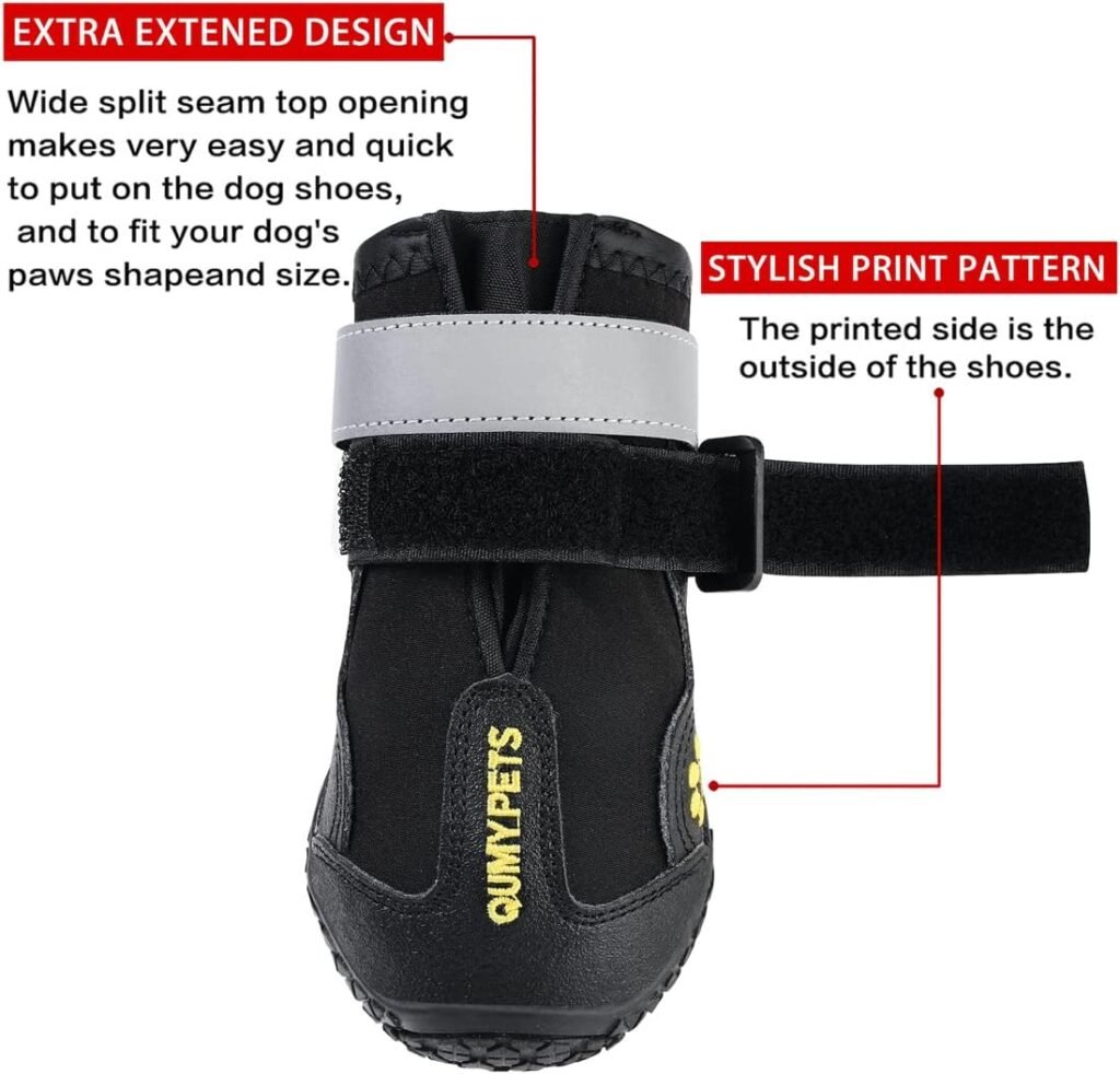 Qumy dog shoes extra extended design